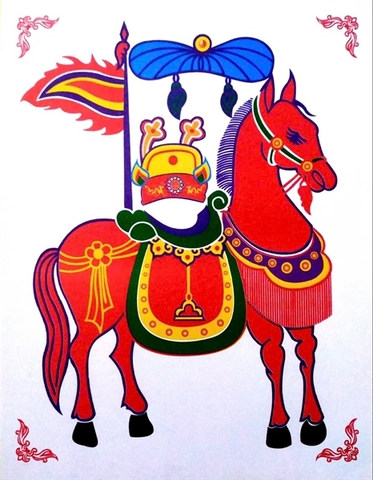 Tranh Ngựa 5 màu