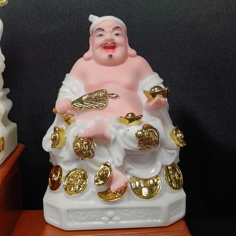 Tượng Địa Tài Trắng Bột Đá CC