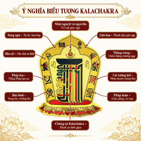 Miếng dán Phật giáo Kalachakra(2 phân loại)
