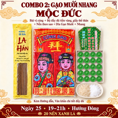 Combo 2:Cúng Sao MỘC ĐỨC giải hạn(kèm hướng dẫn,văn khấn chi tiết)