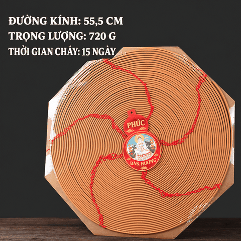 Nhang Vòng Treo Đàn Hương (Lớn) Loại 7 Ngày,15 Ngày