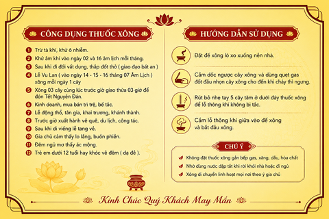 Nhang cây xông Thiên Phúc(tẩy uế,xông nhà..)