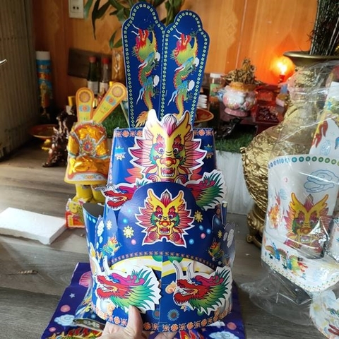 Nón Hia,Áo cúng Lớn [Trạng,Thần linh] 50*45cm