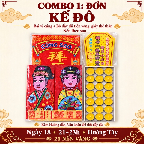 Combo Đơn:Cúng Sao KẾ ĐÔ giải hạn(kèm hướng dẫn,văn khấn chi tiết)