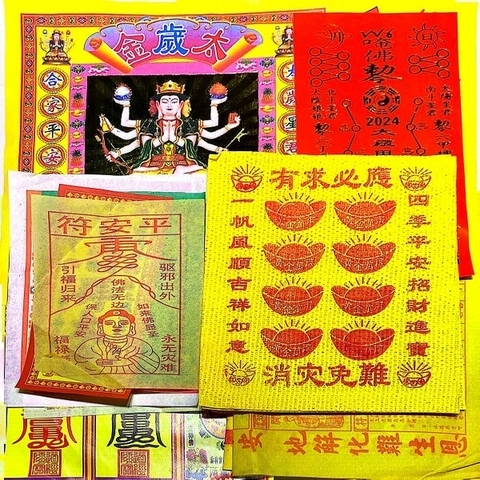 Bộ Giấy Cúng Thái Tuế  mẫu Đài(kèm Phù Thái Tuế 2027)