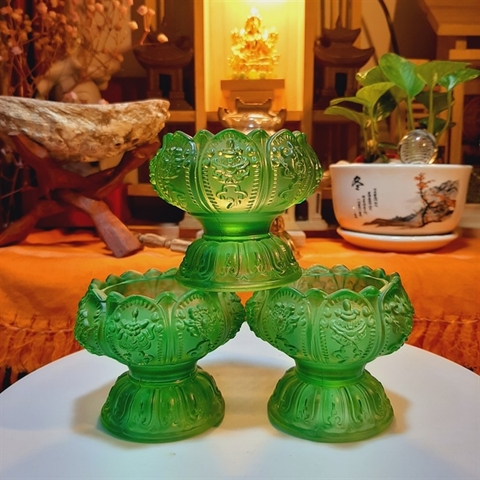 Đế đèn Lưu ly (Chân cao)