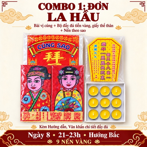 Combo Đơn:Cúng Sao LA HẦU giải hạn(kèm hướng dẫn,văn khấn chi tiết)