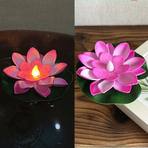 Đèn Hoa sen Cảm biến Nước 15cm