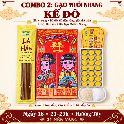 Combo 2:Cúng Sao KẾ ĐÔ giải hạn(kèm hướng dẫn,văn khấn chi tiết)