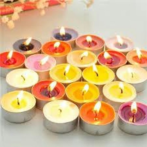 Nến viên Tealing 1h [50 viên ,100 viên] Đỏ,Vàng