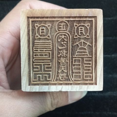 Dấu Ấn Gỗ Đào vuông[5*6.5cm]