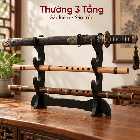 Đế Gỗ Gác Kiếm,Ống Sáo 1 tầng,2 tầng,3 tầng...[Mẫu Thường]