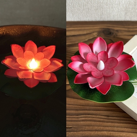 Đèn Hoa sen Cảm biến Nước 15cm