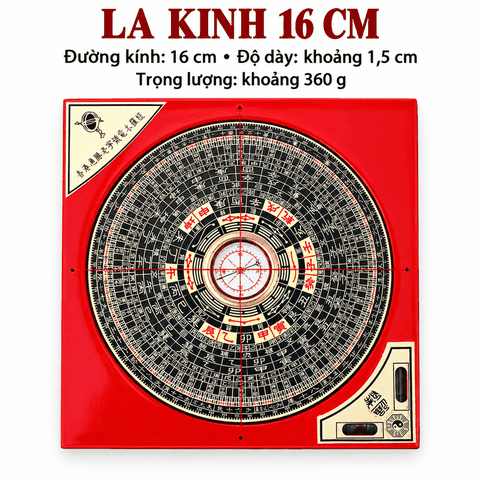 La kinh,La Bàn Đài Loan đo Phong thuỷ Tong Sheng Chuẩn hàng công ty[16cm,25cm,30cm]