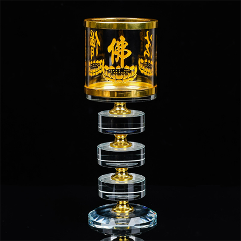 Chân Đèn Pha Lê 3 Bậc [6*6*17.5cm]