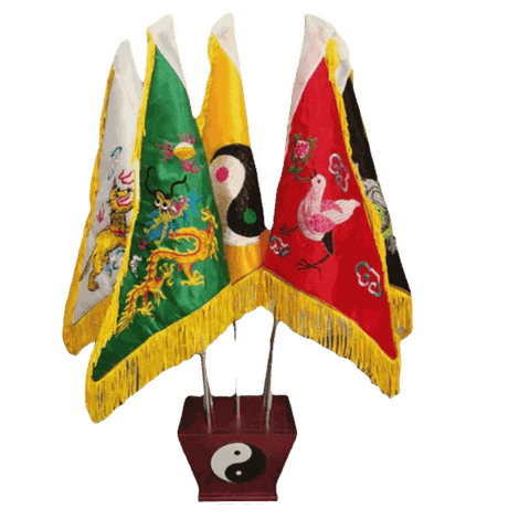 Combo Đầy Đủ:Bộ Cờ  Vải Đạo Giáo- NGŨ LINH