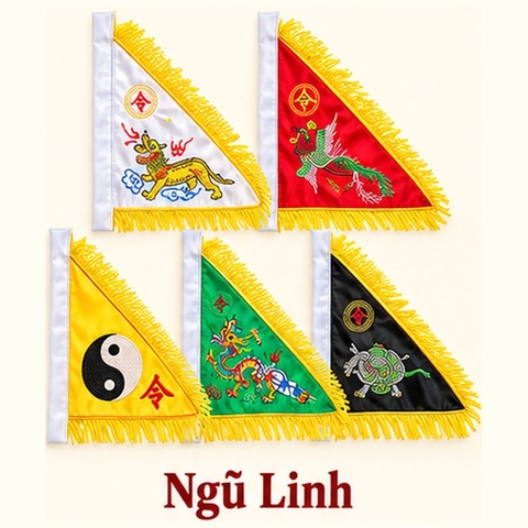 Cờ Vải Đạo Giáo thêu 2 mặt(Cờ Lênh,Cờ Phật,Ngũ Long,Tứ Linh....7 mẫu)