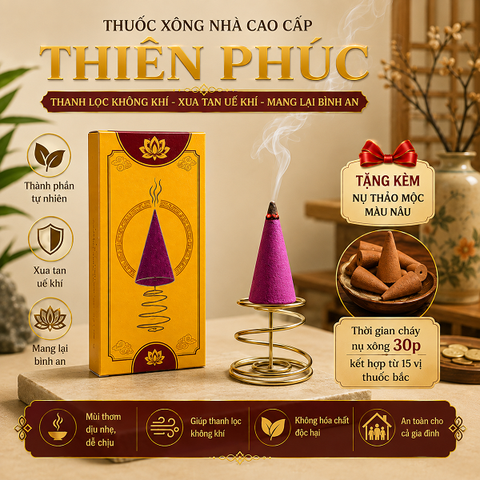 Nhang cây xông Thiên Phúc(tẩy uế,xông nhà..)
