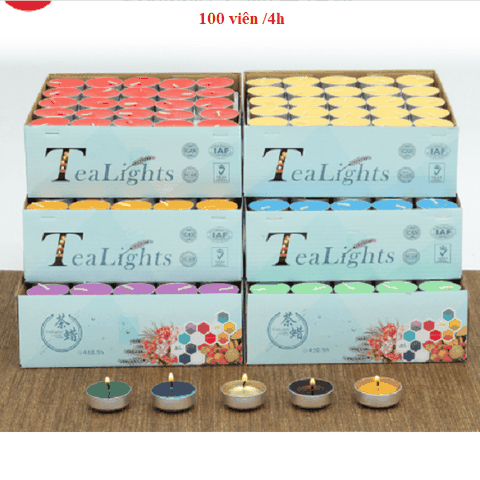 Nến viên Bơ Tealing 4h [100 viên]