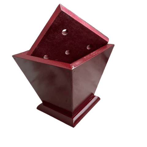 Bục Gỗ Cắm Cờ Gỗ 5 Lỗ Bát Quái,Phật Hoa Sen