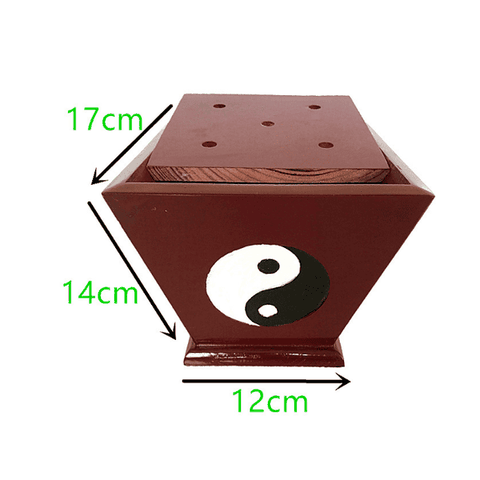 Bục Gỗ Cắm Cờ Gỗ 5 Lỗ Bát Quái,Phật Hoa Sen