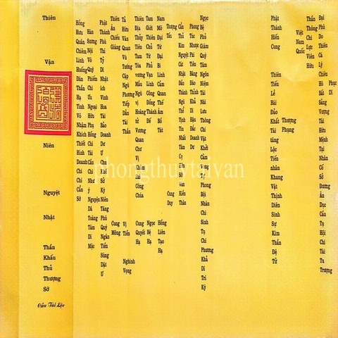 SỚ Cúng Cầu(Cầu Danh,Cầu  Duyên,Cầu Lộc,Cầu Tự,Cầu Con)Quốc Ngữ đủ loại