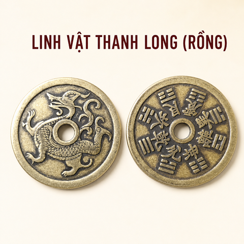Xu Đồng Tứ Linh 4,3cm,dày 3mm