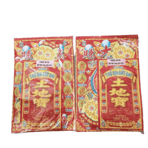 Bộ Giấy cúng Đất đai,Thổ công,Thổ đất [pttv] - Mẫu Đẹp