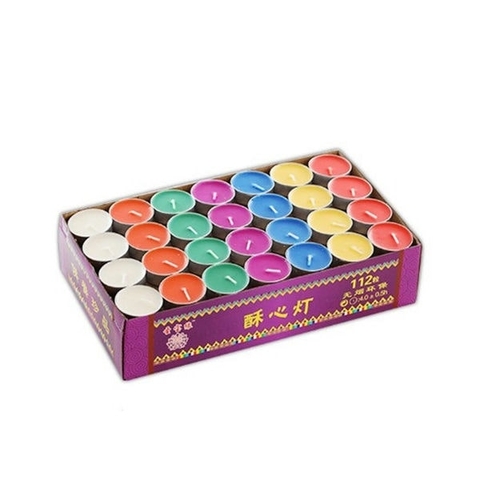 Nến viên TEALING sáp trà 4h 112 nến(07 màu)