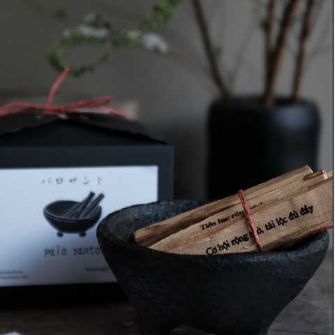 Bộ thanh gỗ trắc xanh Palo Santo - lớn