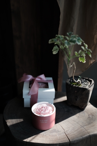 Nến thơm Hana khắc thông điệp - Hana candle with message engraved