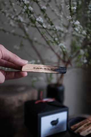 Bộ thanh gỗ trắc xanh Palo Santo (lớn) - Palo Santo (full set)