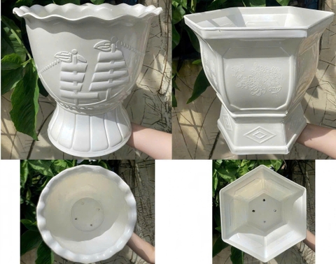 CHẬU NHỰA DÁNG LY CAO CẤP