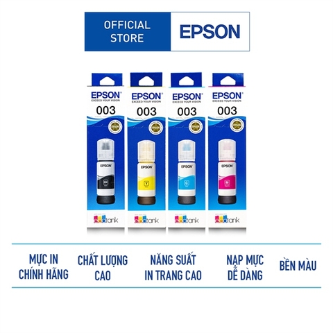 Mực nước Epson 003 Epson L1110/3110/L3150/L1210/L3210 (C13T00V400) (Y)