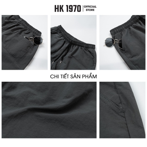 Quần Short Gió Nhăn Nam Nữ Unisex 150GSM Chất Vải Gió Nhăn Cao Cấp Mềm Mịn Form Ống Rộng Oversize Dài Ngang Gối Q210