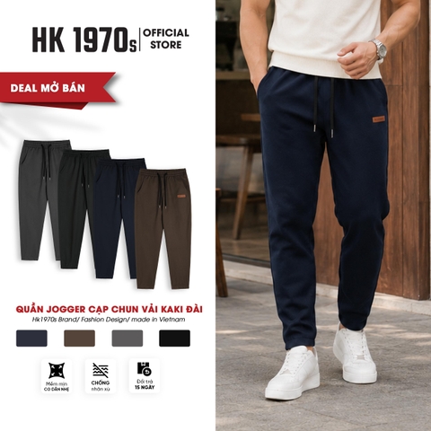 Quần Dài Kaki Nam Quần Jogger Cạp Chun Vải Kaki Đài Mềm Mịn Co Giãn Nhẹ Ống Jogger Form Regular Phong Cách Trẻ Trung Năng Động Q248