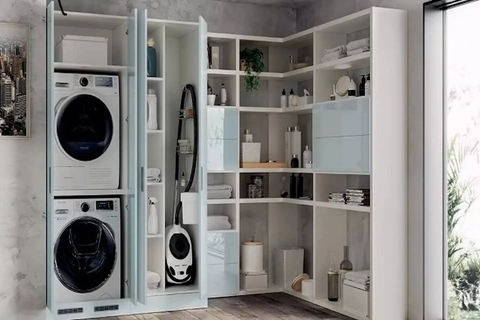 Cách để máy giặt và máy sấy chồng lên nhau an toàn, tiết kiệm diện tích và hiệu quả