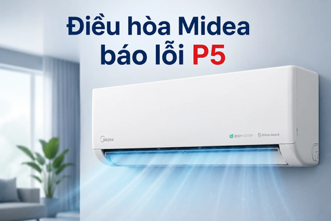 Điều hòa Midea báo lỗi P5 là gì? Hướng dẫn khắc phục để máy hoạt động ổn định