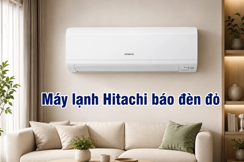 Máy lạnh Hitachi báo đèn đỏ: Ý nghĩa số lần nhấp nháy và cách xử lý nhanh chóng