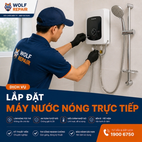 Lắp đặt Máy nước nóng trực tiếp