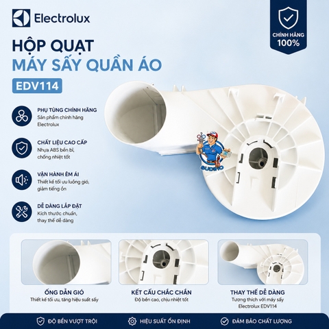 Hộp Quạt Máy Sấy Quần Áo Electrolux EDV114