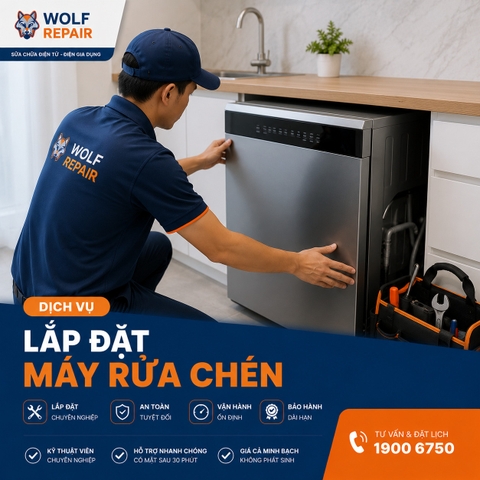 Lắp đặt Máy rửa chén