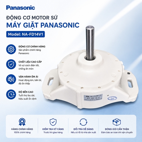 Động Cơ (Mô Tơ) Sứ Máy Giặt Panasonic Model NA-FD14V1