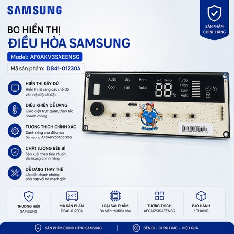 Bo Hiển Thị Điều Hòa Samsung AF0AKV3SAEENSG mã DB41-01230A