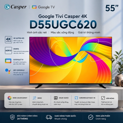 Google Tivi Casper 4K 55 inch D55UGC620