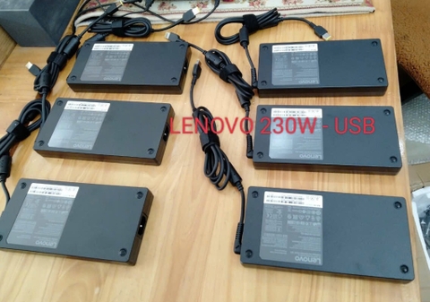 Sạc laptop Lenovo 230W - Chân USB - Dày