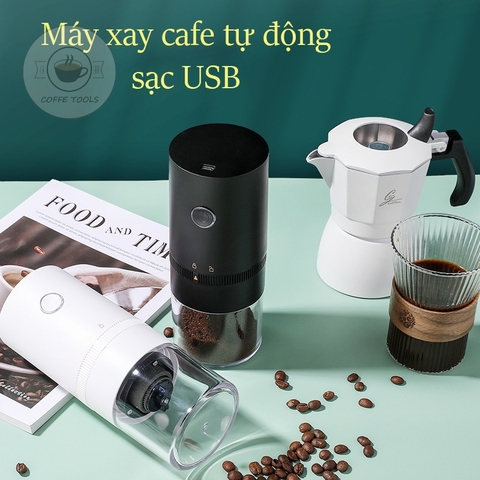 Máy Xay Hạt Tự Động USB – Xay Siêu Mịn Cho Cà Phê, Ca Cao, Hạt Tiêu 5W