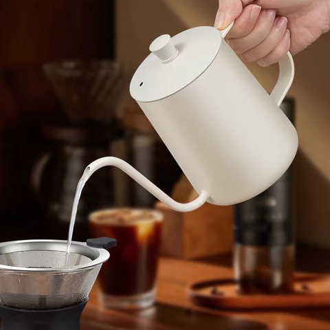 Bình Treo Tai Inox 304 Cao Cấp – Thiết Kế Cổ Ngỗng Chuẩn Barista
