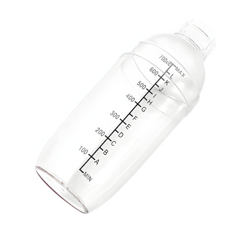 Bình Lắc Shaker Nhựa Cao Cấp – Bình Lắc Cocktail, Trà Sữa Có Vạch Chia Chính Xác (300ml - 1000ml)