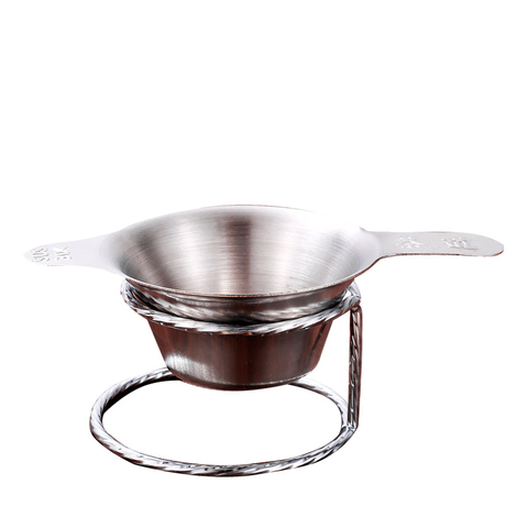 Lọc Trà Inox 304 Có Giá Đỡ – Phễu Lọc Xác Trà Cao Cấp Cho Bình Trà, Cốc Trà